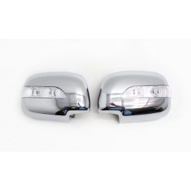 Par de Carcasas Cromadas con Luz LED de Espejo Retrovisor Auto Magic para Hilux