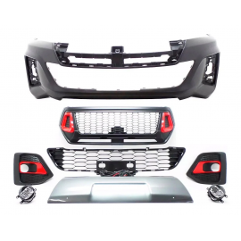 Kit De Facia Tipo Trd Con Faros Led Automagic Para Hilux