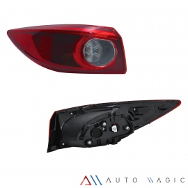 Calavera Exterior Izquierda con Luz LED Auto Magic para Mazda 3 Sedán