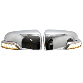 Par de Carcasas Cromadas de Espejo Retrovisor con Luz LED Auto Magic para Ranger