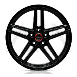 Juego de 4 Rines de 18" con 5 Birlos Negro Brillante AM Wheels