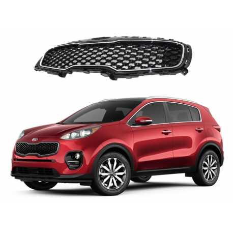 Parrilla Con Moldura Cromada Automagic Para Sportage