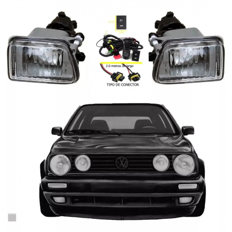 Kit De Faros Auxiliares Con Lupa Automagic Para Golf Y Jetta A2