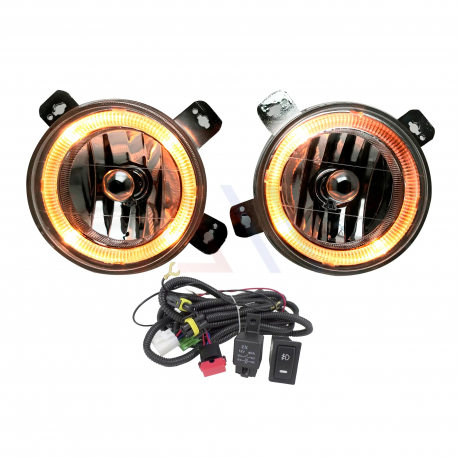 Kit De Faros Auxiliares Con Ojo De Angel Automagic Para Golf A2