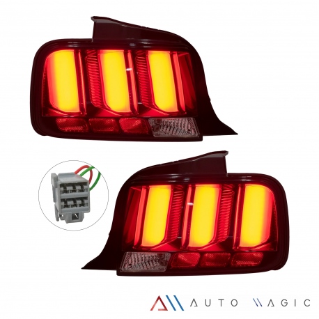 Juego de Calaveras Secuenciales con Luz LED Auto Magic para Mustang