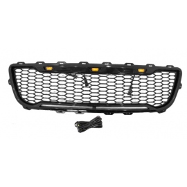 Parrilla Tipo Panal Negra con Luz LED Ámbar Auto Magic para Lobo, F150