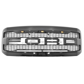 Parrilla Negro con Letras FORD y Luz LED Ámbar Auto Magic para F250, F350