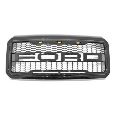 Parrilla con Luz LED Ámbar Auto Magic para F250, F350