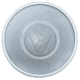 Tapón Blanco de Bola con Logo de VW Grande de Rin de 5 Birlos para VW Sedán 1200, 1500, Safari, Combi 1500