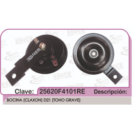 Bocina De Claxon Con Tono Grave Bruck Para Sentra B14, D21, Tsuru 3