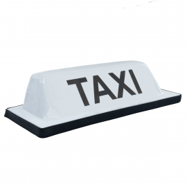 Copete Blanco de Toldo para Taxi