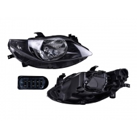 Faro Principal Derecho con Fondo Negro y un As DEPO para Ibiza