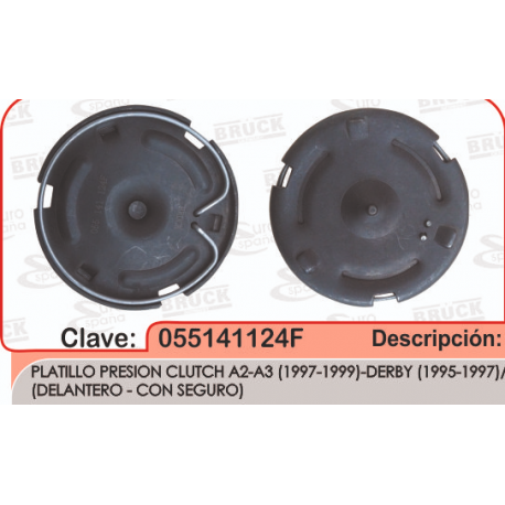 Platillo Impulsor de Collarín de Clutch con Seguro Bruck para Golf y Jetta A2, A3 y Derby