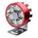 Faro Redondo con 6 Hiper Leds con Estrobo y Carcasa Roja Tunix para Motocicleta