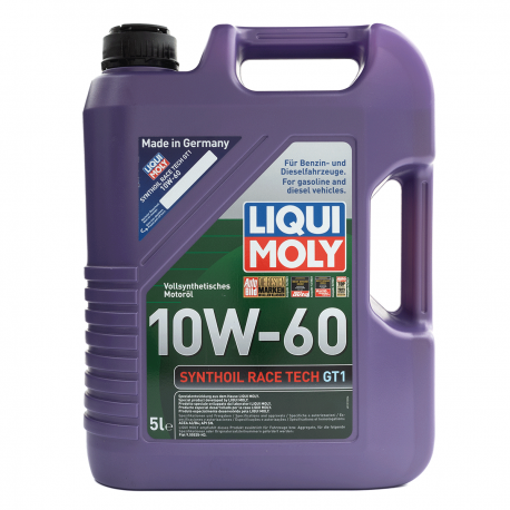 Garrafa de Aceite Liqui Moly Multigrado Sintético 10W-60 Synthoil Race Tech