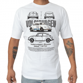 Camiseta Blanca "Volkswagen Beetle 1970"