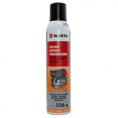 Silicón Acético RTV Presurizado Würth para Formar Juntas