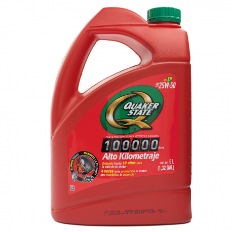 Garrafa de Aceite Multigrado Mineral 25W-50 con mas de 100,00 Kilómetros Quaker para Motores