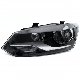 Faro Principal Izquierdo Eléctrico con Fondo Negro DEPO para Polo, Vento
