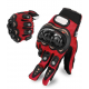 Par de Guantes Rojos Grandes para Motociclista Completos Tunix