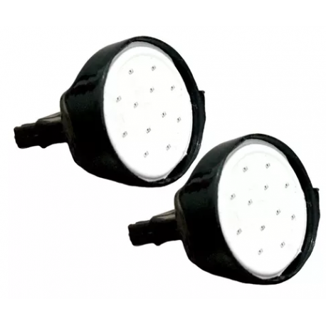 Par de Focos 7440, 1 Polo de Led Cob Plano Blanco Tunix