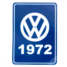 Calcomanía Azul Decorativa VW Generación 1972