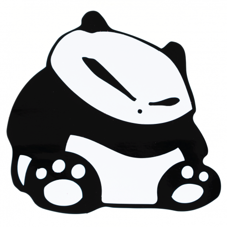 Calcomanía Externa de Vinyl Panda Enojado