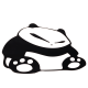 Calcomanía Externa de Vinyl Panda Enojado