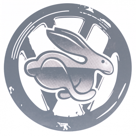 Vw Running Rabbit Emblem Sticker Rabbit Vw Logo Volkswagen Rabbit Logo Etsy.de