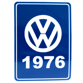 Calcomanía Azul Decorativa VW Generación 1976