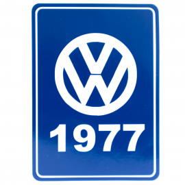 Calcomanía Azul Decorativa VW Generación 1977