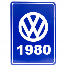 Calcomanía Azul Decorativa VW Generación 1980