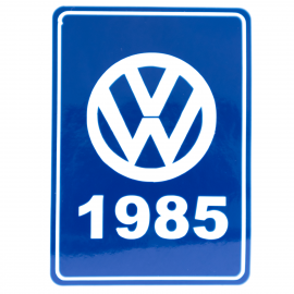 Calcomanía Azul Decorativa VW Generación 1985