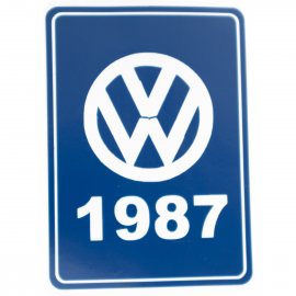 Calcomanía Azul Decorativa VW Generación 1987