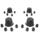 Kit de 4 Copas de Rin y 16 Cubrebirlos para Vw Sedan y Brasilia