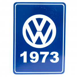 Calcomanía Azul Decorativa VW Generación 1973