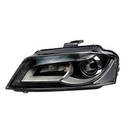 Faro Principal Izquierdo con Luz LED, Lupa y Motor de Ajsute Eléctrico Depo para Audi A3