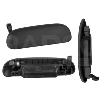 Manija Exterior de Puerta Delantera Derecha Corrugada Negra Reforzada para Fiesta, Ikon, Courier, Ka