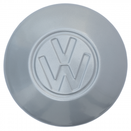 Tapón de Rin Color Aluminio Plano Logo VW Grande para VW Sedán, Combi, Safari, Brasilia