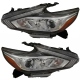 Juego de 2 Faros Principales con Lupa y Reflejante Ámbar Diforza para Altima L33