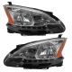 Juego de 2 Faros Principales con Luz LED y Reflejante Ámbar Diforza para Sentra B17
