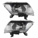 Juego de 2 Faros Principales con Fondo Negro Diforza para NP300 D23