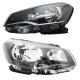 Juego de 2 Faros Principales con Fondo Negro Auto Magic para Gol G6, Saveiro G6