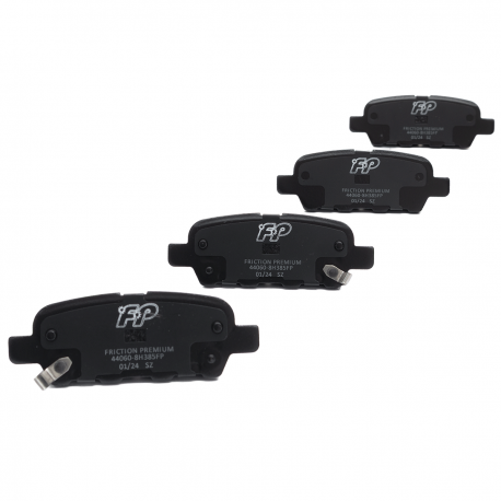 Juego de 4 Balatas Traseras Semi-Metalicas FP para 350z, Altima, Maxima, Murano, Quest, Koleos y Xtrail