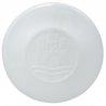 Tapón Plano Blanco con Logo de Castillo Grande de Rin de 4 Birlos para VW Sedán