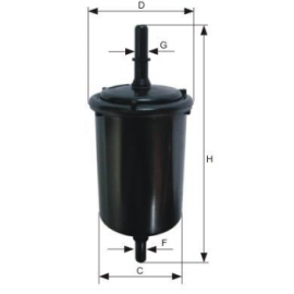 Filtro de Gasolina de Plástico Mann Filter para Platina, Clio, Aprio, Kangoo