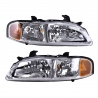 Juego de 2 Faros Principales con Fondo Cromado Depo para Sentra B15