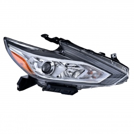 Faro Principal Derecho Cromado con Reflejante Ámbar Depo para Altima L33