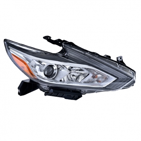 Faro Principal Derecho Cromado con Reflejante Ámbar Depo para Altima L33
