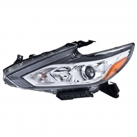 Faro Principal Izquierdo Cromado con Reflejante Ámbar Depo para Altima L33